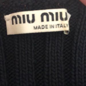 Mui Mui Navy Sweater Dress size 42